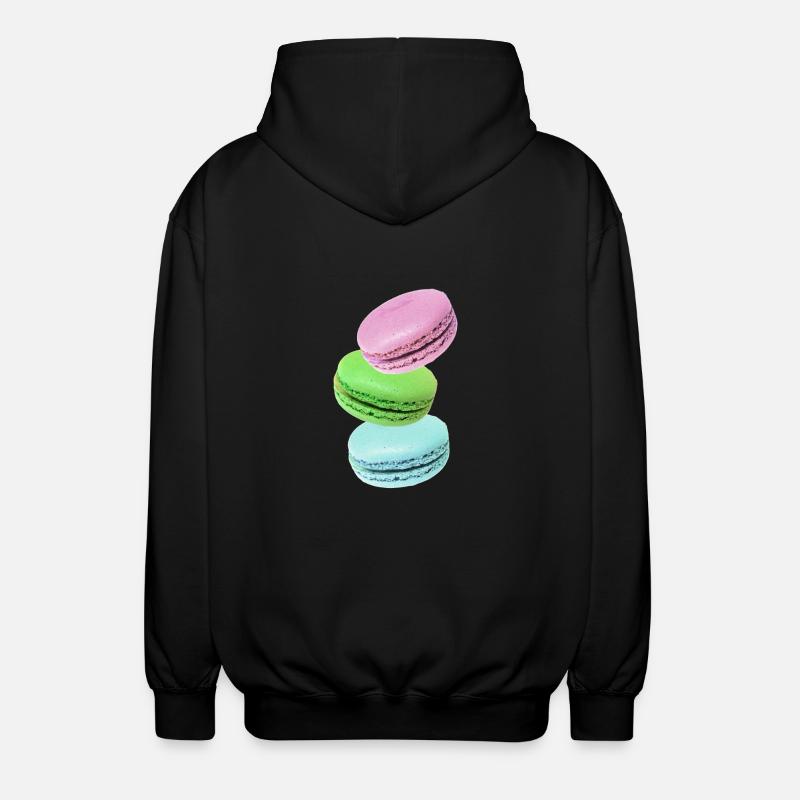 Macarons - Unisex Hooded Jacket - black