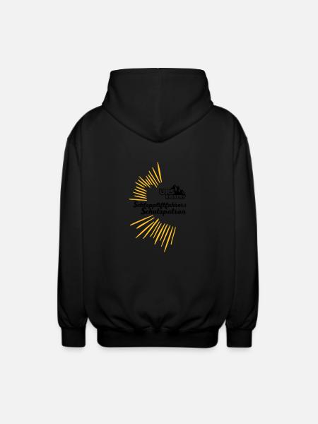 Schutzpatron Text - Unisex Kapuzenjacke - Schwarz