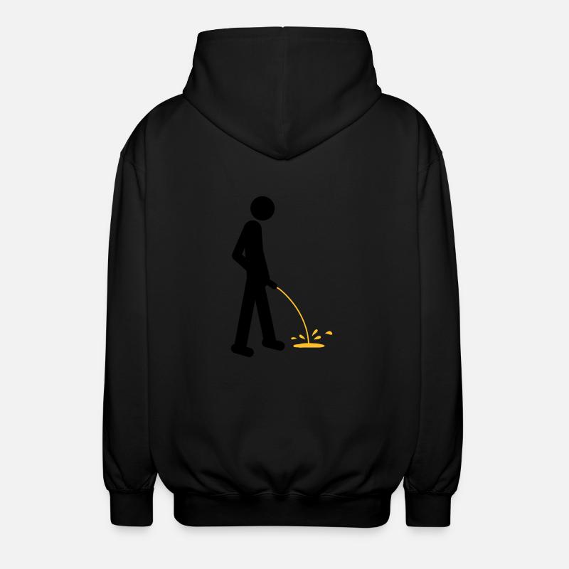 Pee - Unisex Kapuzenjacke - Schwarz