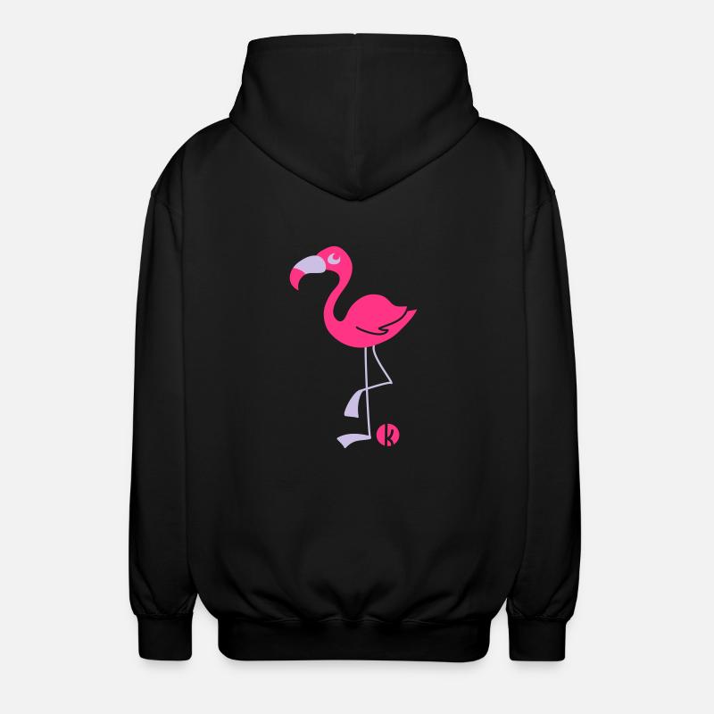 Flamingo (2c) - Veste à capuche unisexe - noir