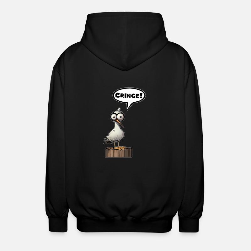 Mouette embarrasser - Veste à capuche unisexe - noir