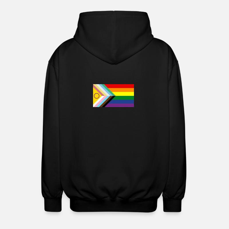 Disability Pride - Unisex Hooded Jacket - black