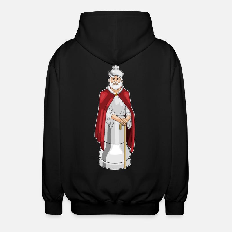 Pièce d’échecs Roi Échecs - Veste à capuche unisexe - noir