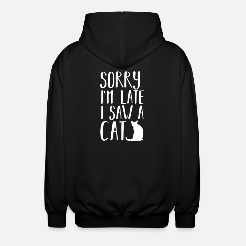 Cat Cats - Unisex Hooded Jacket - black