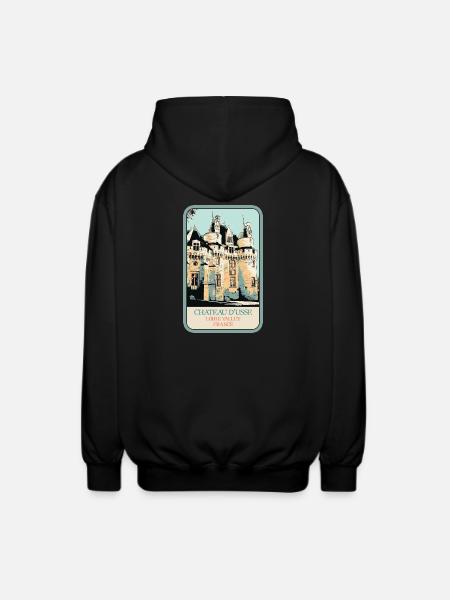 Château d'Ussé, Loire Valley - Unisex Hooded Jacket - black