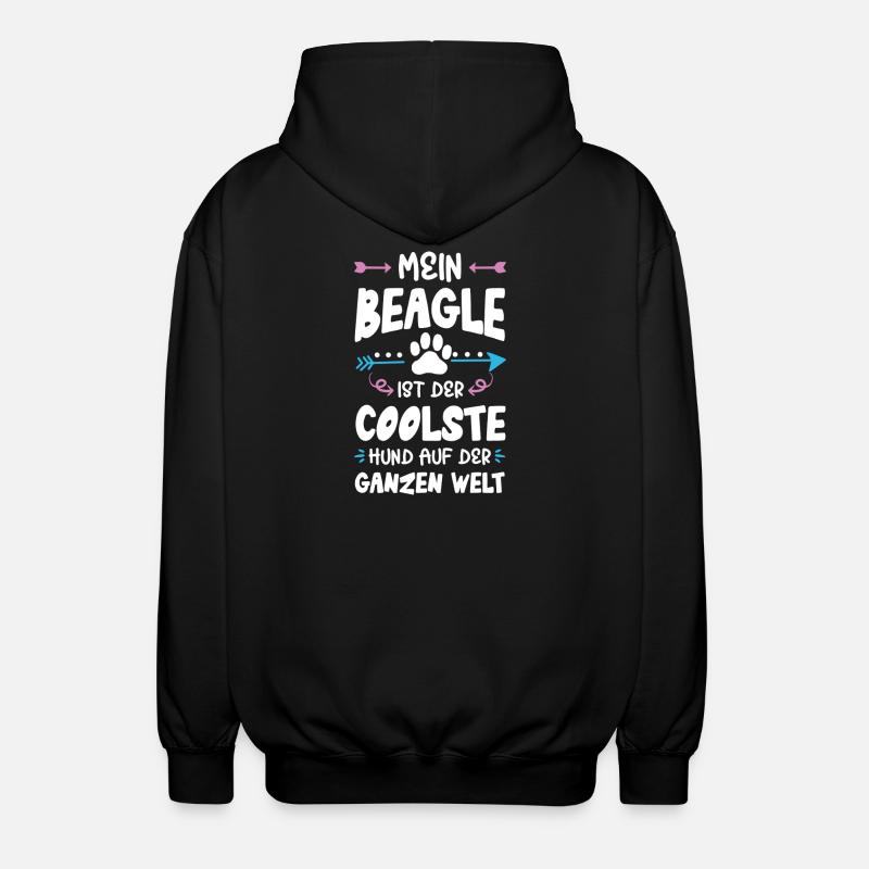 Dicton de chien beagle - Veste à capuche unisexe - noir