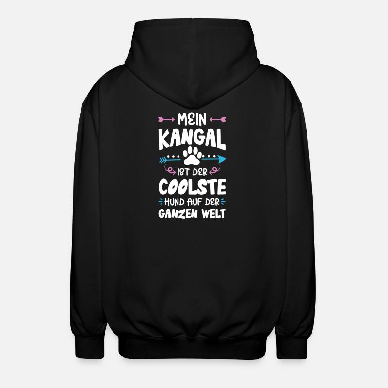 Dicton du chien Kangal - Veste à capuche unisexe - noir