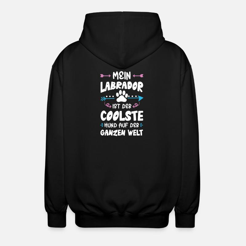 Dicton du chien Labrador - Veste à capuche unisexe - noir