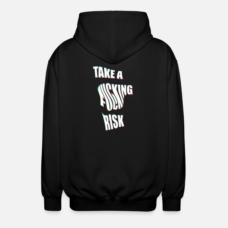 Take a Risk - Unisex Kapuzenjacke - Schwarz