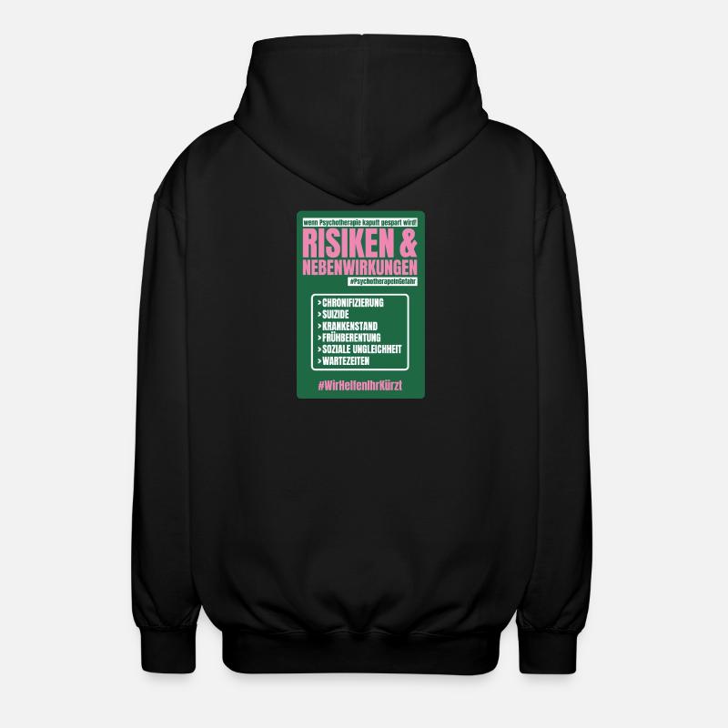 PSYCHO_03 - Unisex Kapuzenjacke - Schwarz