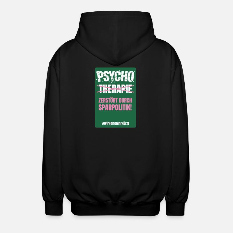 PSYCHO_05 - Unisex Kapuzenjacke - Schwarz