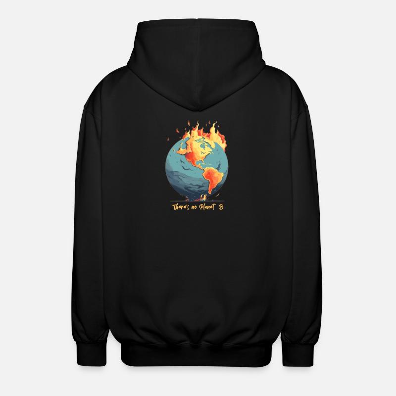 Le monde est en feu - Veste à capuche unisexe - noir