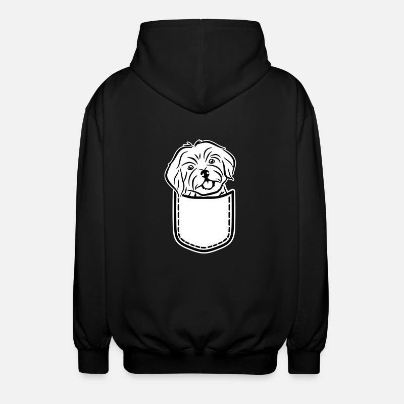 Havanese - Veste à capuche unisexe - noir