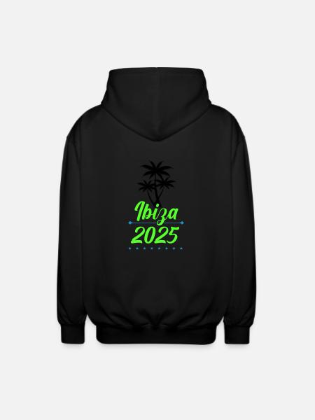 Ibiza 2025 - Unisex Hooded Jacket - black