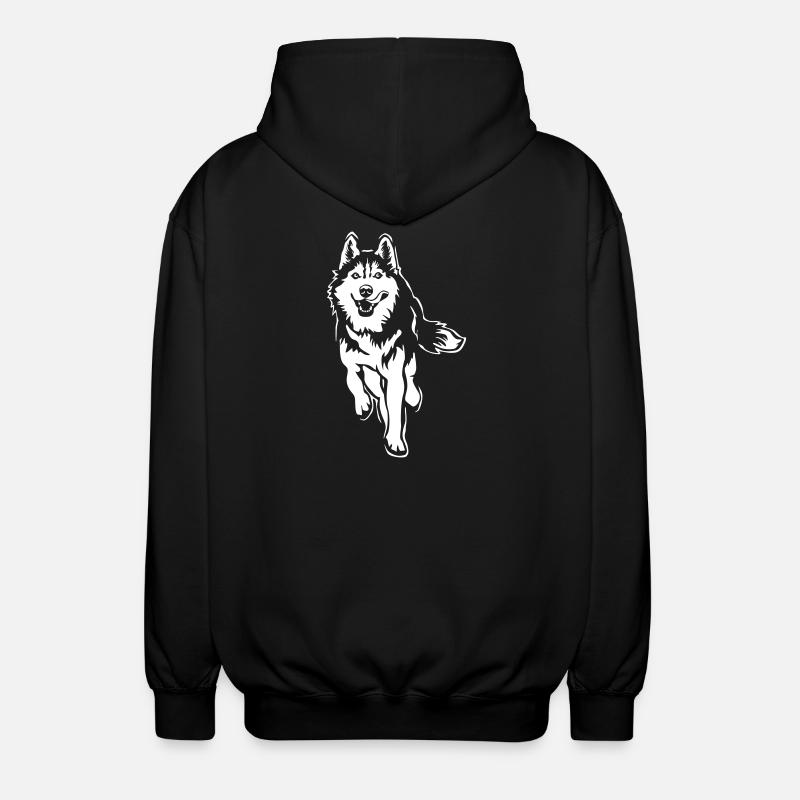 Husky "Black Edition" - Unisex Kapuzenjacke - Schwarz