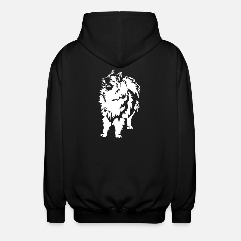 Wolfsspitz « Édition Noire » - Veste à capuche unisexe - noir
