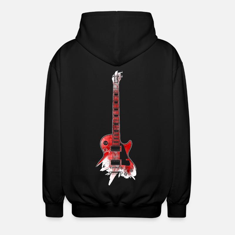 Red Guitar - Unisex Kapuzenjacke - Schwarz