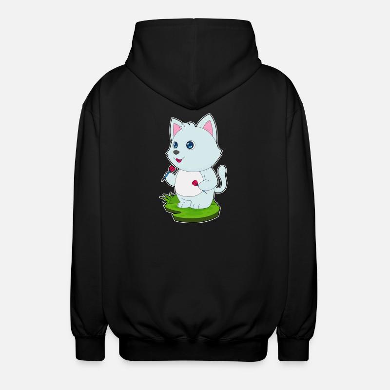 Fléchette de chat - Veste à capuche unisexe - noir