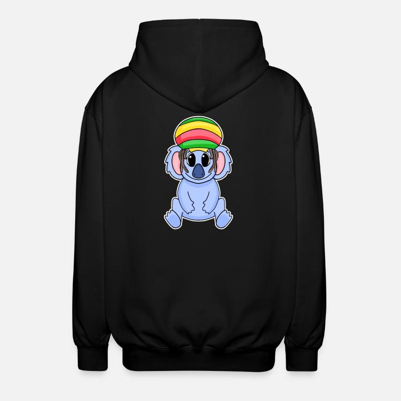 Rasta Koala - Veste à capuche unisexe - noir