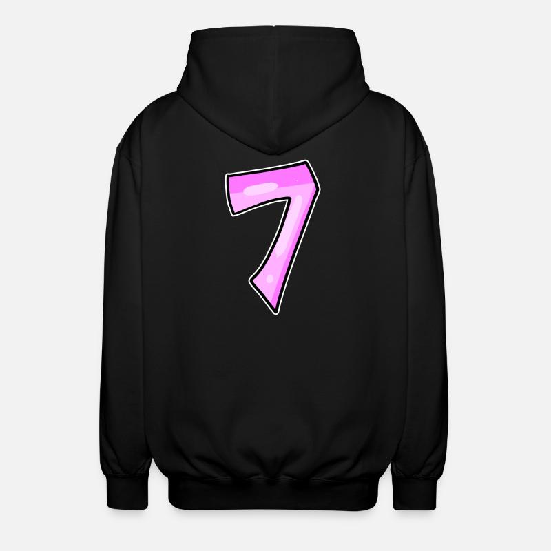 7 - Veste à capuche unisexe - noir