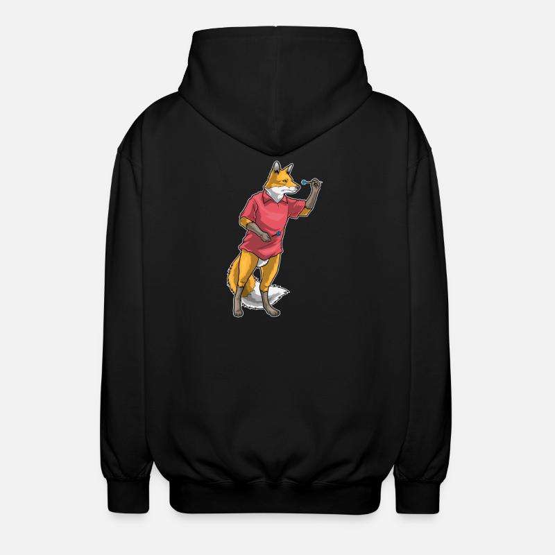Fléchette renard - Veste à capuche unisexe - noir