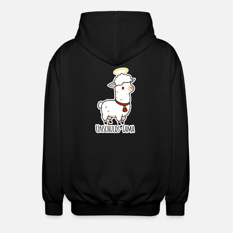 Innocence Lama didn't do it - Unisex Hooded Jacket - black