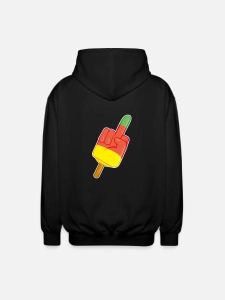 stinkefinger - Unisex Kapuzenjacke - Schwarz