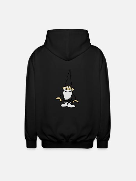 Dwarf cool belt - Unisex Hooded Jacket - black