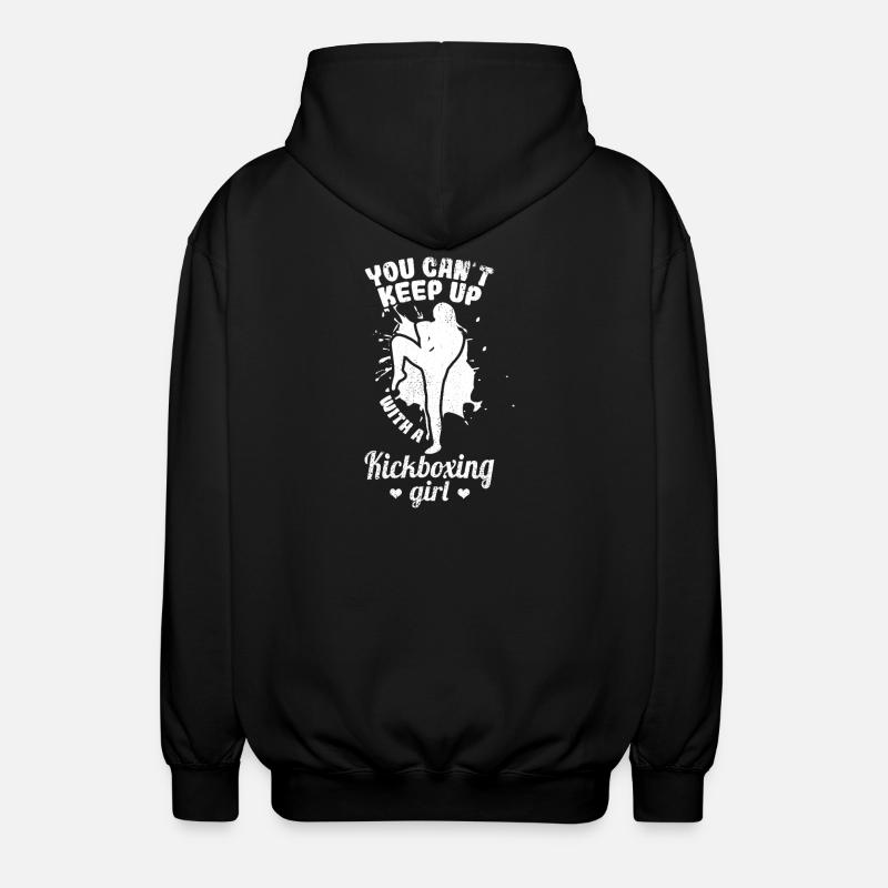 Kickboxen Mädchen - Unisex Kapuzenjacke - Schwarz