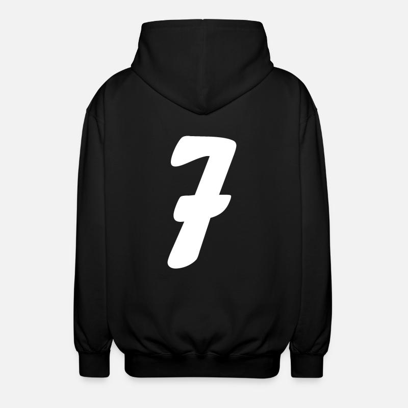 7 - Veste à capuche unisexe - noir