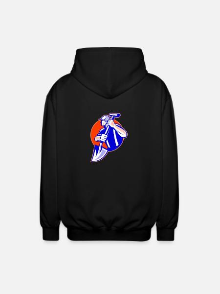 worker - Unisex Hooded Jacket - black