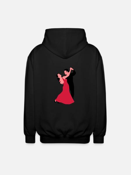 tanzpaar_f_3c - Unisex Hooded Jacket - black