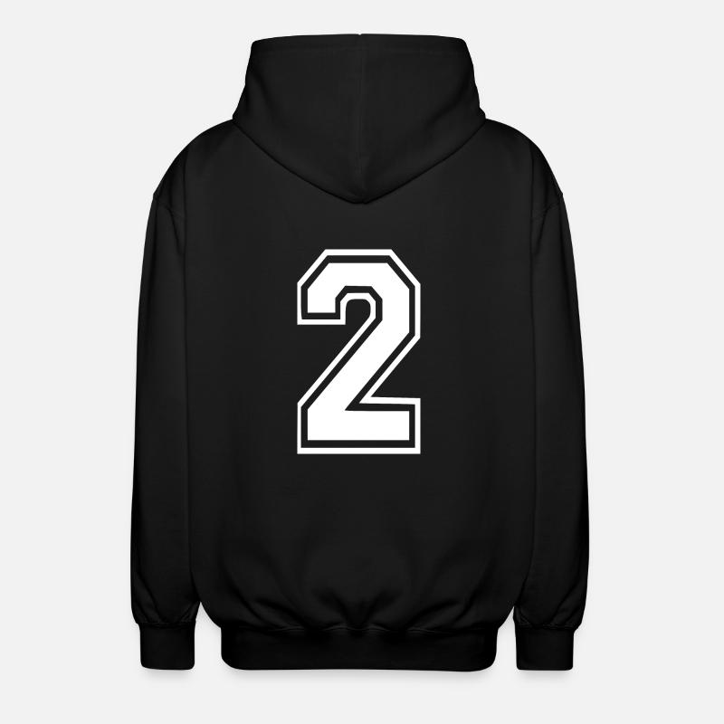 2 - Veste à capuche unisexe - noir