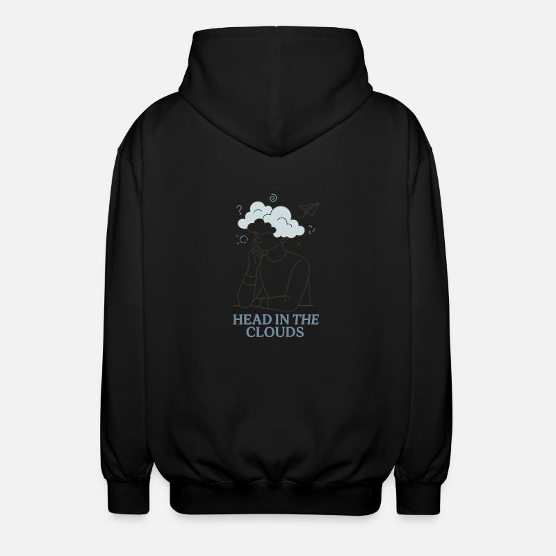Head in the Clouds - Unisex Kapuzenjacke - Schwarz
