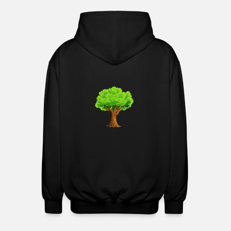 arbre - Veste à capuche unisexe - noir