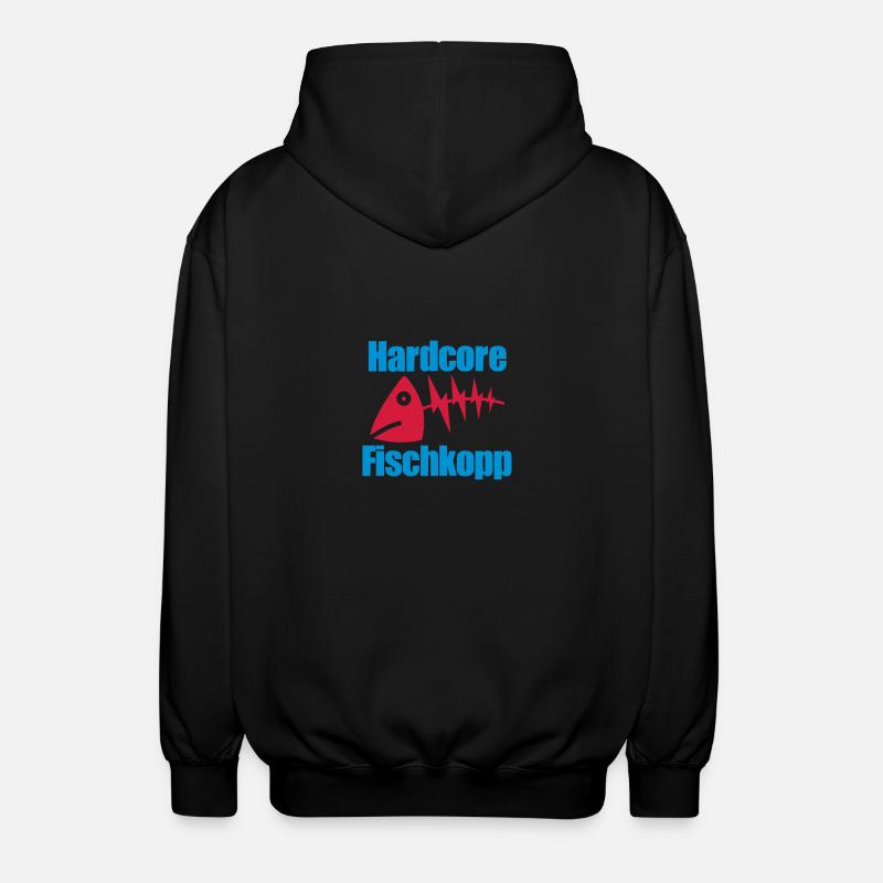 Fischkopp extrem - Unisex Kapuzenjacke - Schwarz