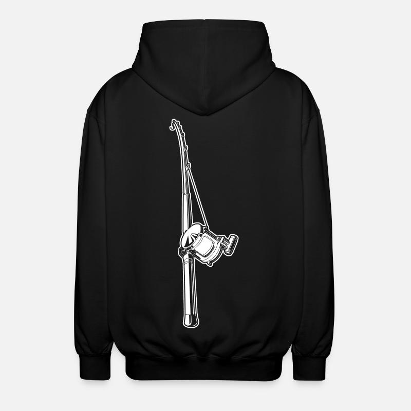 Canne à pêche - Veste à capuche unisexe - noir