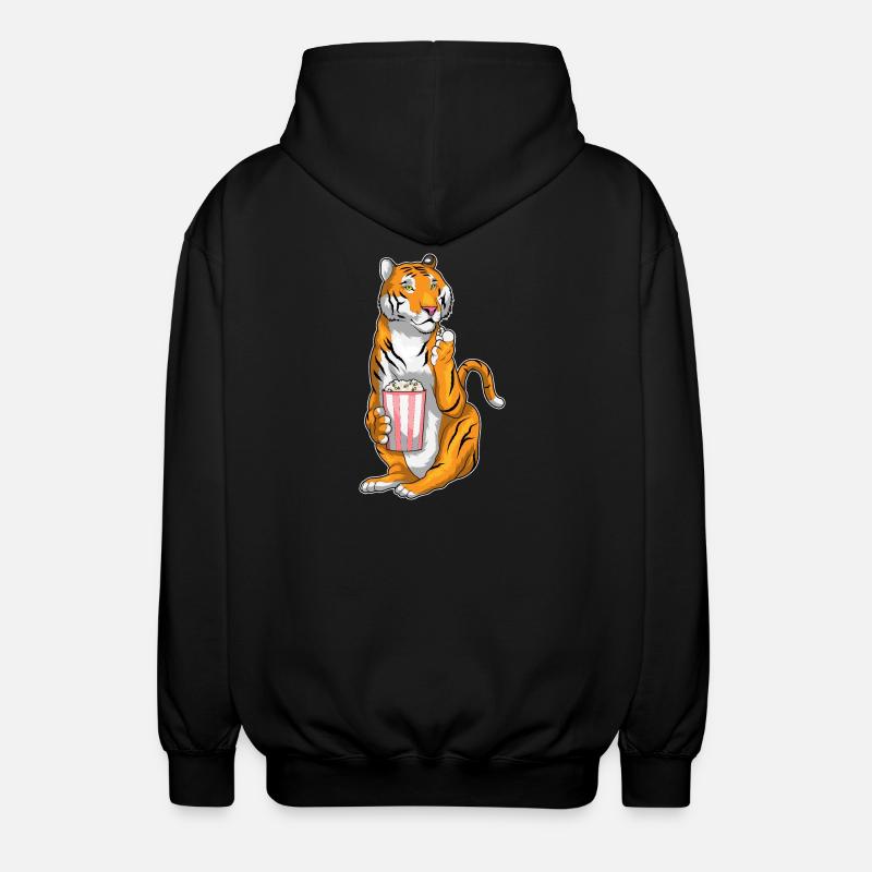 Maïs soufflé Tiger - Veste à capuche unisexe - noir
