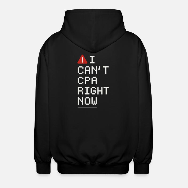Buchhaltungsstudent Cpa Im Training Excel -witze - Unisex Kapuzenjacke - Schwarz
