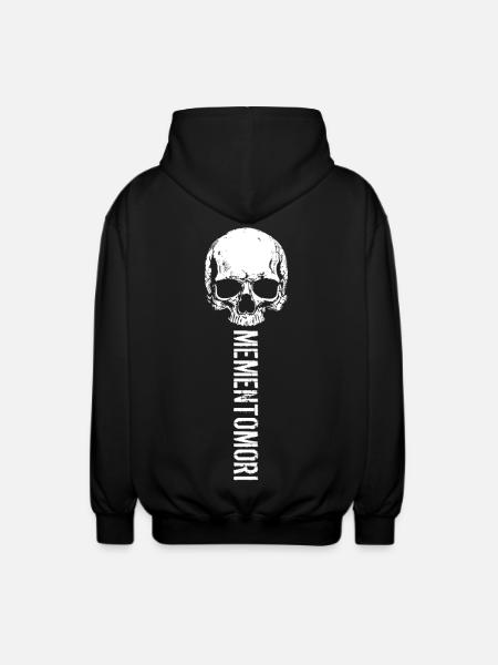 Schädelkunst Memento Mori - Unisex Kapuzenjacke - Schwarz