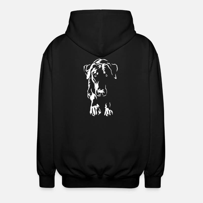 Dobermann "Black Edition" - Unisex Kapuzenjacke - Schwarz