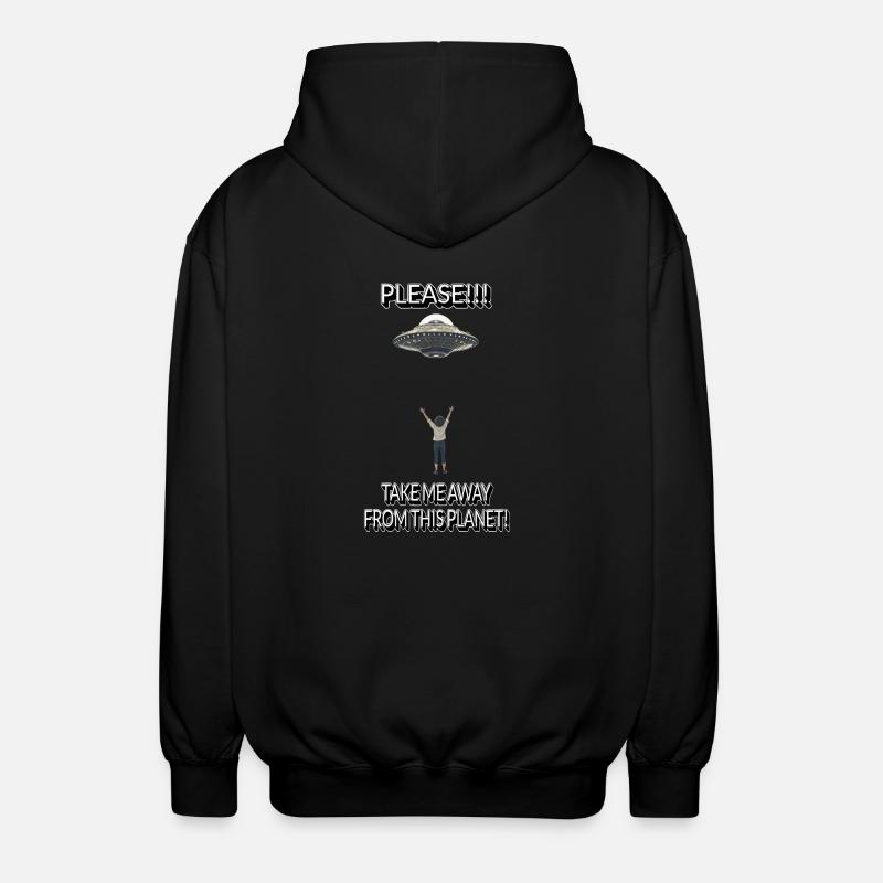 Bring mich weg - Unisex Kapuzenjacke - Schwarz