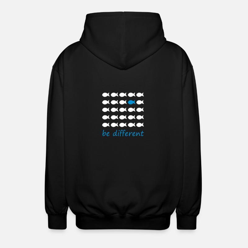be different - Unisex Kapuzenjacke - Schwarz