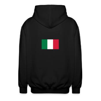 Drapeau national du Mexique - Veste à capuche unisexe - noir - Dos - AI Model Male 185 light (185cm)