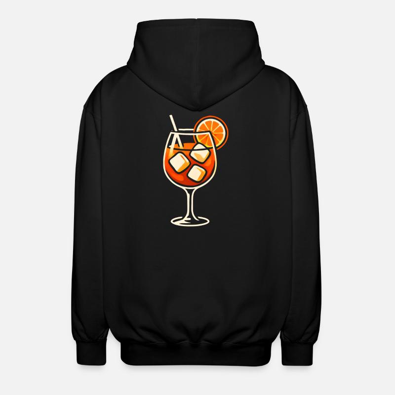 Party Spritz Glas Geschenkidee - Unisex Kapuzenjacke - Schwarz