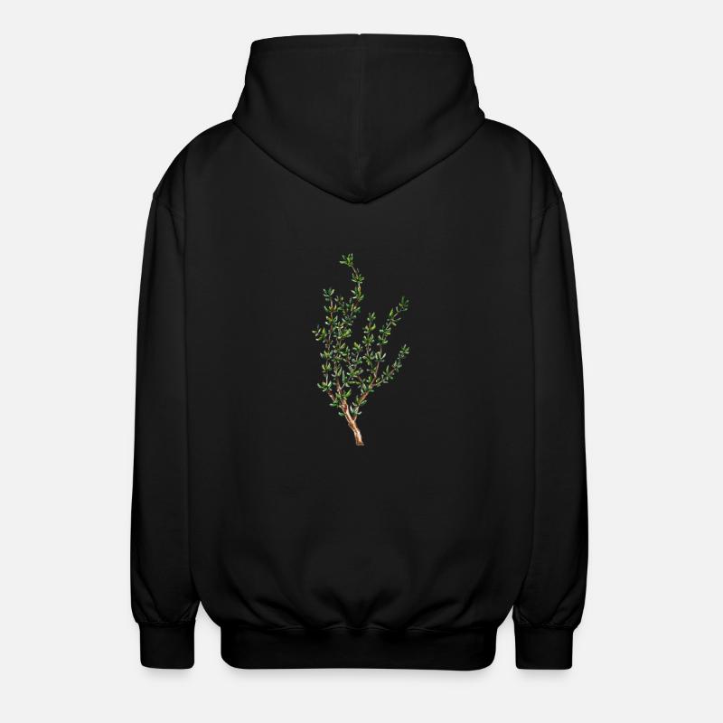 thym - Veste à capuche unisexe - noir
