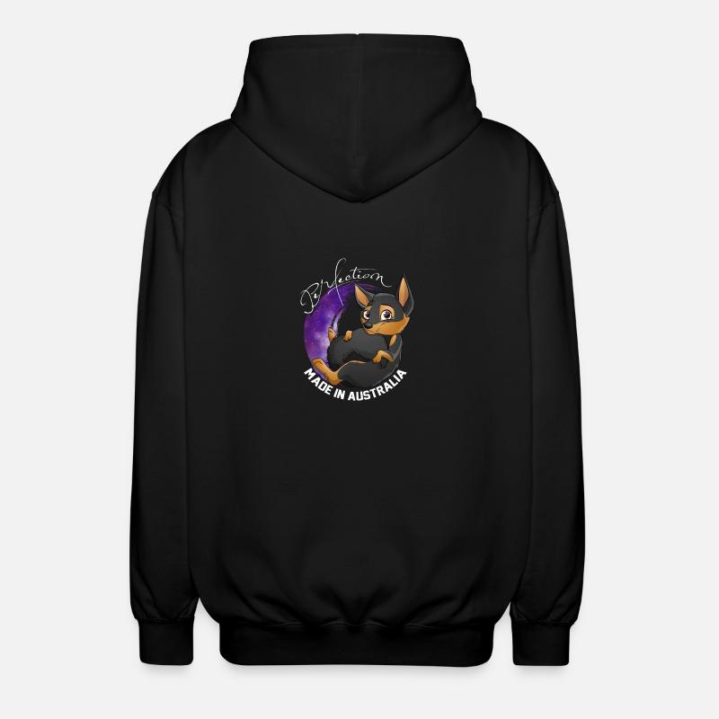 Kelpie Galaxy - Black Fire - Unisex Kapuzenjacke - Schwarz