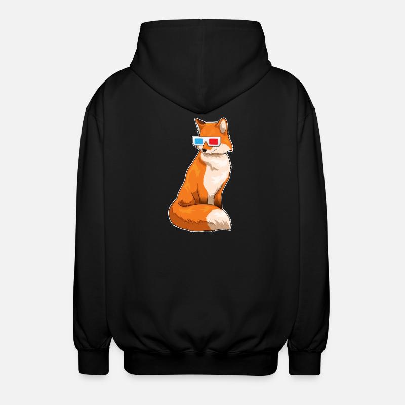 Lunettes Fuchs - Veste à capuche unisexe - noir