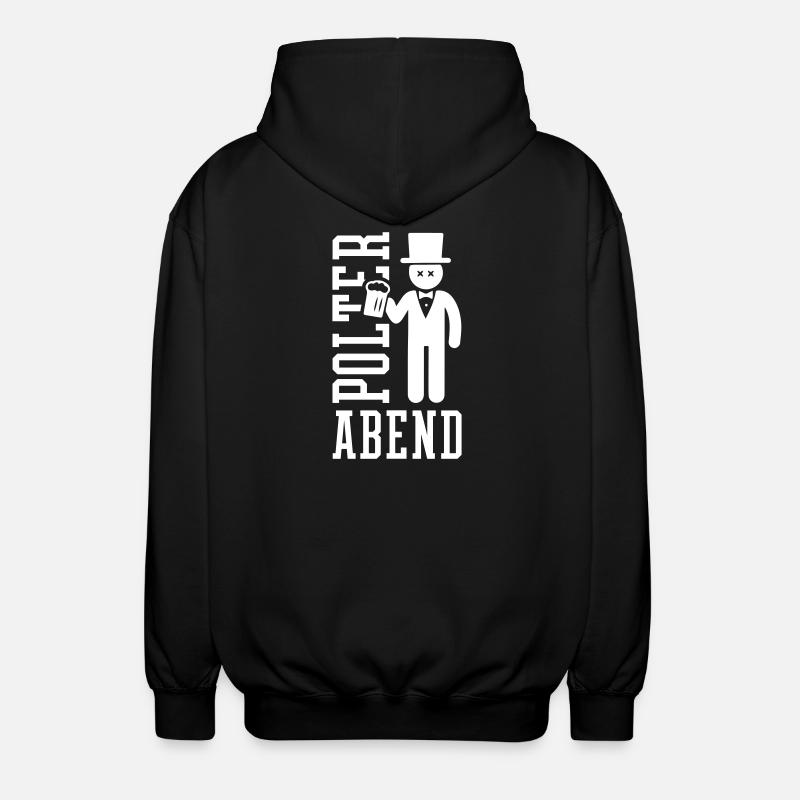 Polterabend Bräutigam - Unisex Kapuzenjacke - Schwarz