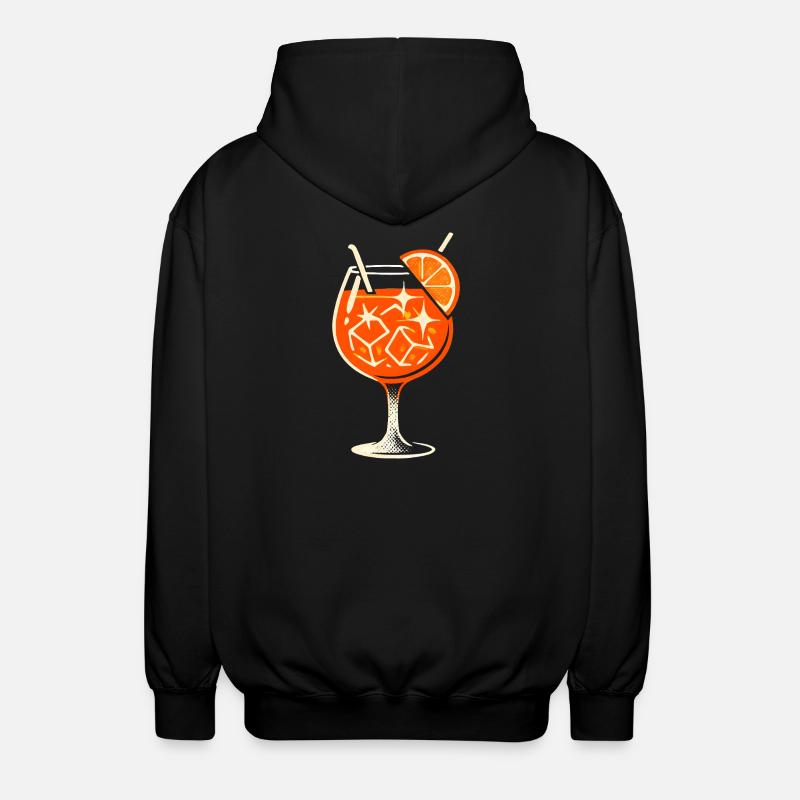 Party Spritz Glas Geschenkidee - Unisex Kapuzenjacke - Schwarz